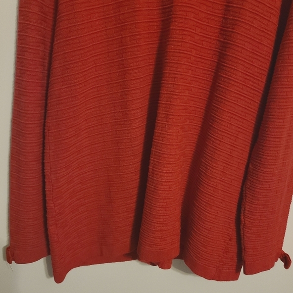 Karl Lagerfeld | Women's Classic Red Button-Down Cardigan Sweater (Size XL) - Picture 12 of 13